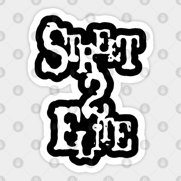 S2E wht Sticker by undergroundART